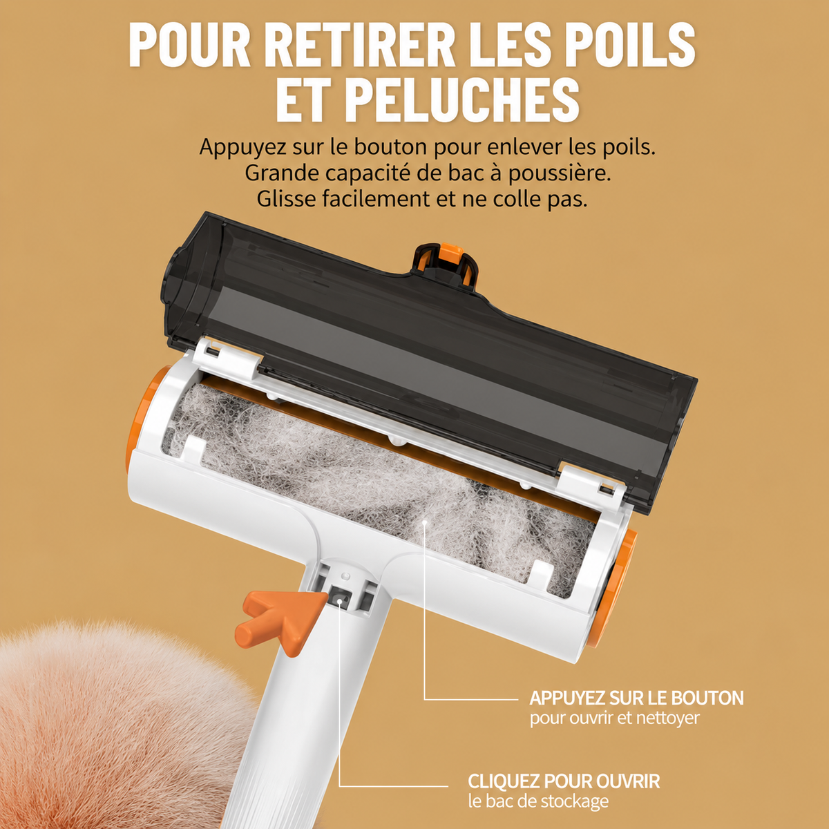Furélyo™ – Hair Collector Brush with Reservoir