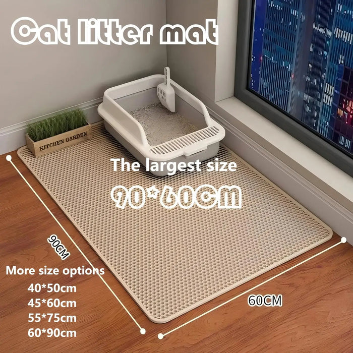 Furélyo™ – Tapis Récupérateur de Litière Double Couche